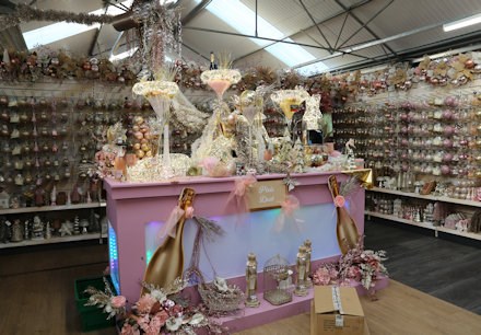 Pixie Dust themed Christmas display at Longacres Bagshot