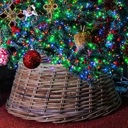 Wicker Christmas Tree Skirts & Collars