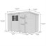 Flat Pack Pent Wooden Garden Shed Direct DispatchAlternative Image7