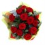 12 Long Stem Red Roses Hand Tied Valentine's Day BouquetAlternative Image3