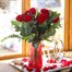 12 Long Stem Red Roses Hand Tied Valentine's Day BouquetAlternative Image2