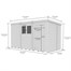 Flat Pack Pent Wooden Garden Shed Direct DispatchAlternative Image8