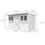 Flat Pack Pent Wooden Summer Garden Shed Direct DispatchAlternative Image6