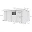 Flat Pack Pent Wooden Garden Shed Direct DispatchAlternative Image12