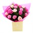 18 Mixed Pink Rose Valentine's Day Hand Tied BouquetAlternative Image1