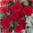 24 Red Long Stem Rose Valentine's Day Hand Tied BouquetAlternative Image2