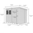 Flat Pack Pent Wooden Garden Shed Direct DispatchAlternative Image6