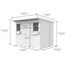 Flat Pack Pent Wooden Summer Garden Shed Direct DispatchAlternative Image1