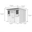 Flat Pack Pent Wooden Summer Garden Shed Direct DispatchAlternative Image4