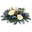 Blue and Silver Christmas Candle Floral ArrangementAlternative Image3