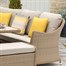 Bramblecrest Hampshire Walnut Square Modular Outdoor Garden Furniture Set with BenchesAlternative Image3