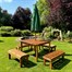 Charles Taylor Knights 8 Seater Wooden Table Set (HB285)Alternative Image2