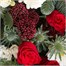 Christmas Candy Cane Hand Tied Floral BouquetAlternative Image1