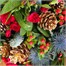 Christmas Pine and Berry Hand Tied Floral BouquetAlternative Image1