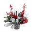 Christmas Red and Silver Snowflake Tin Floral ArrangementAlternative Image2