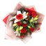 Christmas Rose and Lily Hand Tied Floral BouquetAlternative Image3