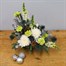 Christmas White and Green Galvanised Tin Floral Festive ArrangementAlternative Image2