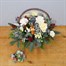 Christmas White and Silver Festive Floral Festive Basket ArrangementAlternative Image3