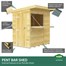 Flat Pack Pent Wooden Garden Bar Direct DispatchAlternative Image6