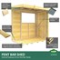 Flat Pack Pent Wooden Garden Bar Direct DispatchAlternative Image7