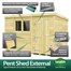 Flat Pack Pent Wooden Garden Shed Direct DispatchAlternative Image13