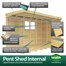 Flat Pack Pent Wooden Garden Shed Direct DispatchAlternative Image14