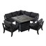 Hartman Sorrento Square Casual Outdoor Garden Furniture Dining Set with Gas FirepitAlternative Image5