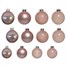 Kaemingk 42 Glass Christmas Tree Hanging Baubles - Blush Pink (149255)Alternative Image1