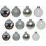 Kaemingk 42 Glass Christmas Tree Hanging Baubles - Silver (149251)Alternative Image1