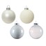 Kaemingk 42 Glass Christmas Tree Hanging Baubles - White (149254)Alternative Image1