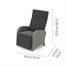 Lifestyle Garden Bermuda Grey Recliner Outdoor Garden Furniture Coffee SetAlternative Image2