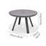 Lifestyle Garden Urbanite Dark 4 Seat Round Outdoor Garden Furniture Dining SetAlternative Image5