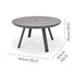 Lifestyle Garden Urbanite Dark 6 Seat Round Outdoor Garden Furniture Dining SetAlternative Image4