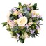 Mother's Day Peach and Lilac Hat Box Floral ArrangementAlternative Image3