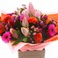 Mother's Day Cerise and Orange Hand Tied Floral BouquetAlternative Image3