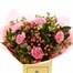 Pink Carnation and Berry Hand Tied Floral BouquetAlternative Image1