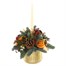 Natural Berry Gold Ceramic Candle Floral Christmas ArrangementAlternative Image3