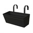 Panacea 16 Inch Over-the-Rail Metal Planter - Black (81067)Alternative Image1