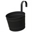 Panacea 8 Inch Over-the-Rail Metal Planter -Black (81065)Alternative Image1