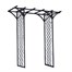 Panacea Metal Garden Arch with Lattice - Black (89089)Alternative Image1