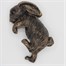 Potty Feet Decorative Pot Buddies - Antique Bronze Rabbit (PB0043)Alternative Image2