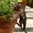 Potty Feet Decorative Pot Buddies - Antique Bronze Velociraptor (PB0036)Alternative Image1