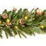 Premier 1.8m (6ft) Champagne Gold Decoration Artificial Pre Lit Christmas Garland With 60 LED Lights (TG236204)Alternative Image1