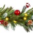 Premier 1.8m (6ft) Red Decoration Artificial Pre Lit Christmas Garland With 60 LED Lights (TG236202)Alternative Image1