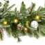 Premier 1.8m (6ft) Silver Decoration Artificial Pre Lit Christmas Garland With 60 LED Lights (TG236206)Alternative Image1