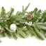 Premier 1.8m (6ft) Silver Decorative Artificial Christmas Garland Baubles & Cone (DF247172)Alternative Image1