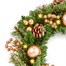 Premier 40cm Champagne Gold Decoration Artificial Pre Lit Christmas Wreath With 20 LED Lights (TW236210)Alternative Image1