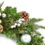 Premier 40cm Silver Decorative Artificial Christmas Wreath Baubles & Cone (DF247171)Alternative Image2