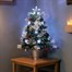 Premier 80cm Snow Tipped Artificial Christmas Tree With White LED Pinecones & Star (FT183118)Alternative Image1