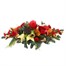 Red and Gold Long and Low Christmas Floral Arrangement 2ftAlternative Image3